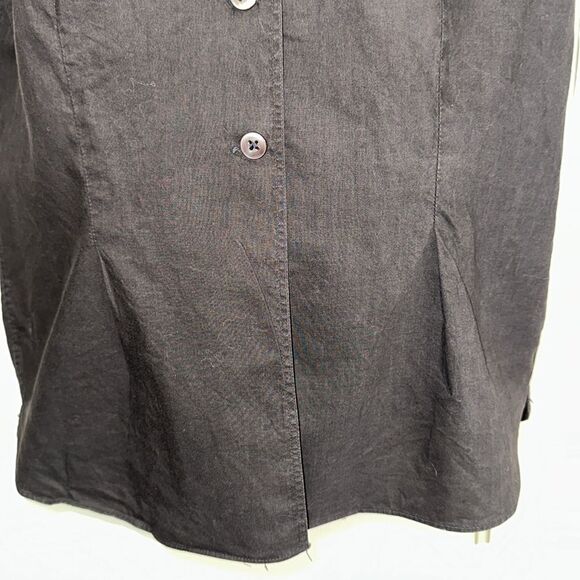 Vintage 60s Ship ‘n Shore Black Button-Up Short Sleeve Shirt - Picture 3 of 7